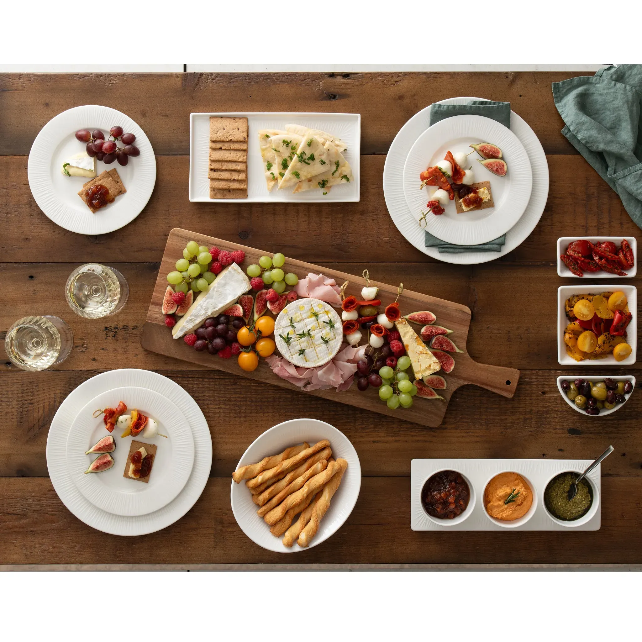 Erne Tapas Set - White, Porcelain