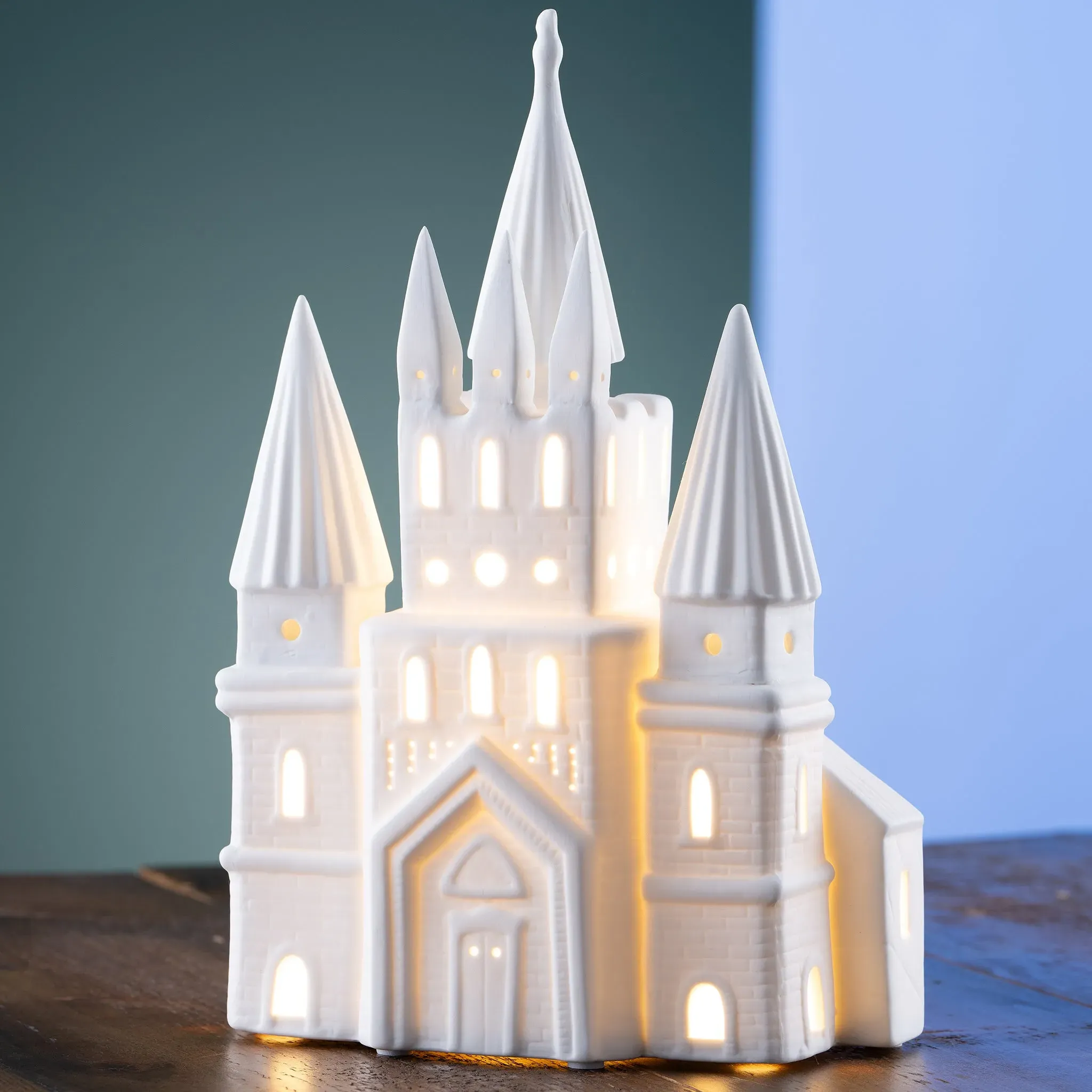 Fairytale Castle Luminaire - Porcelain