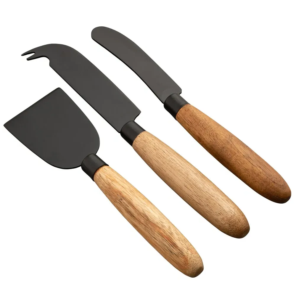 Graze Cheese Knife Set - Acacia Wood, Stainless Steel product