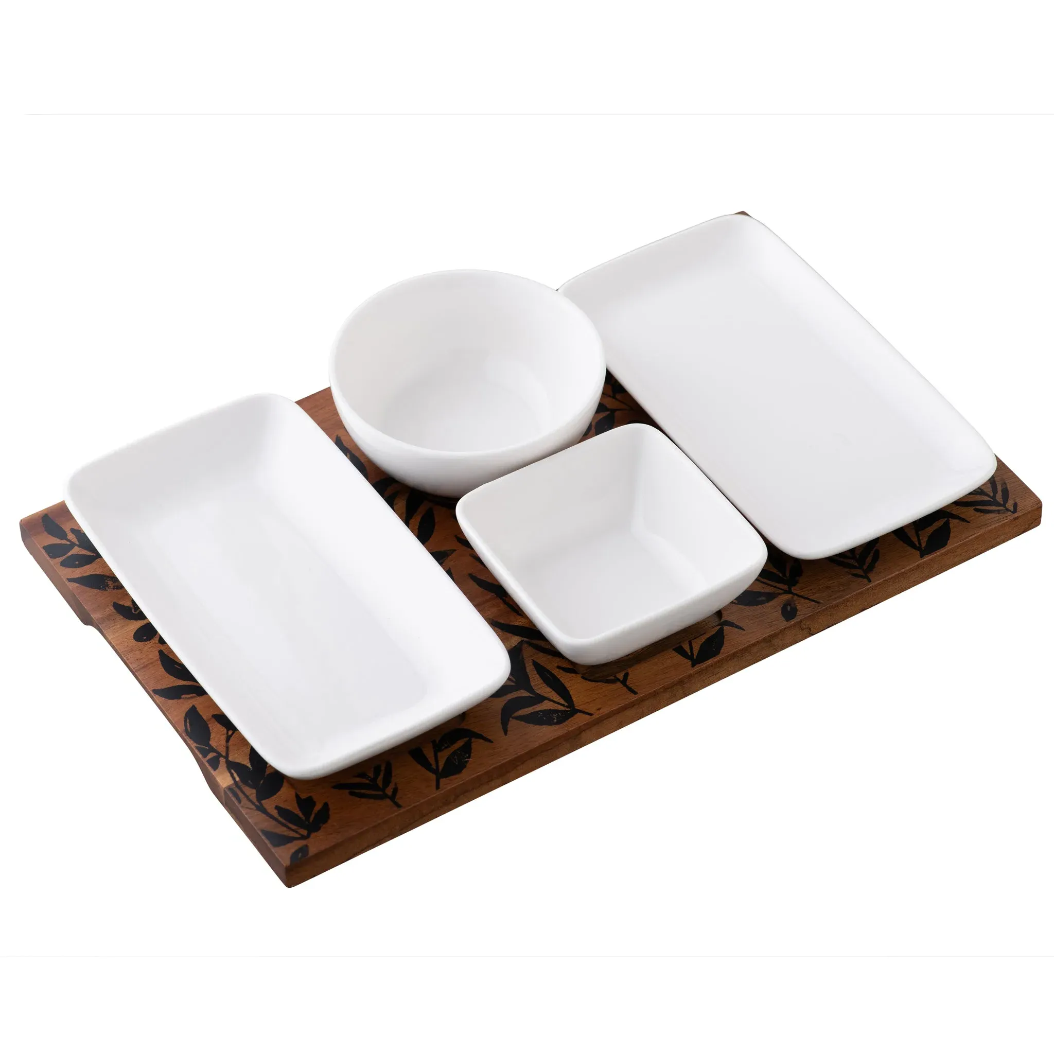 Graze Tapas Set - Porcelain, Acacia Wood product