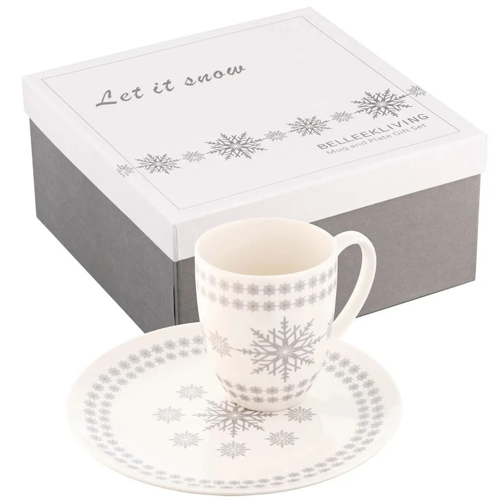 Let it Snow Mug and Plate Set image