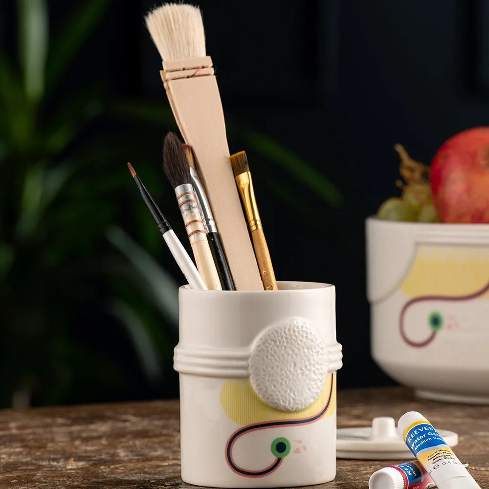 Moda Lidded Jar - Abstract Pattern