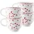 Peppermint Set of 4 Mugs - Festive Pattern