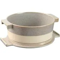 Porto Oval Covered Baker - Grey