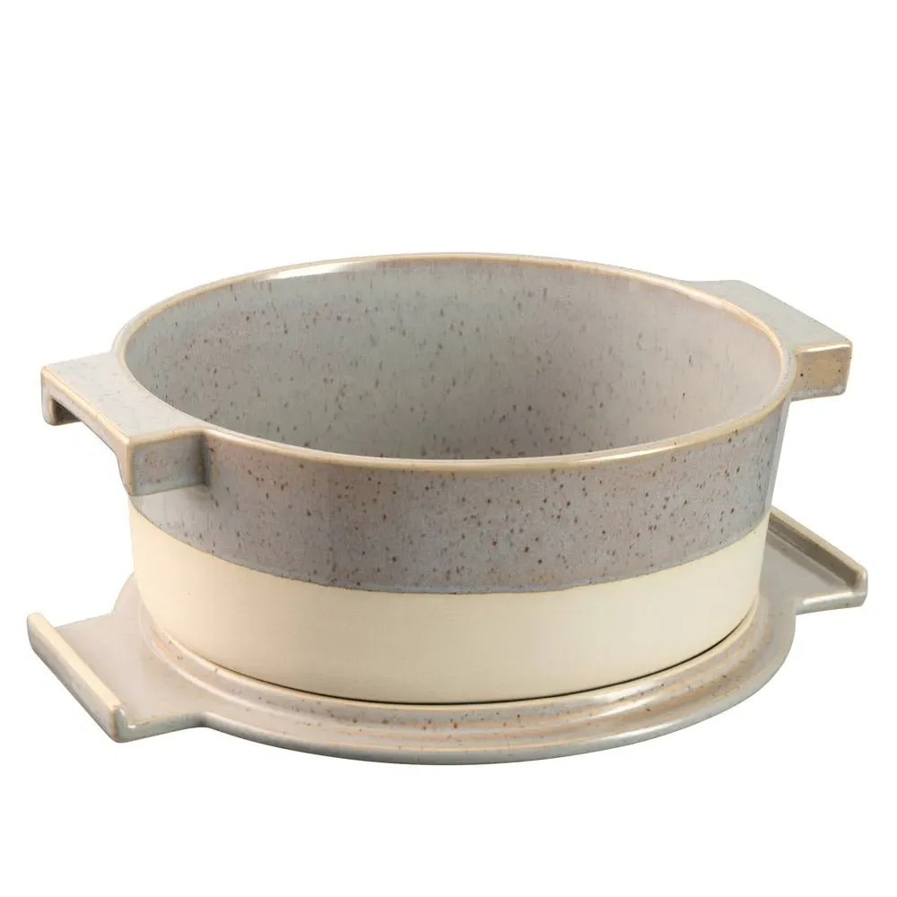 Porto Oval Covered Baker - Grey image