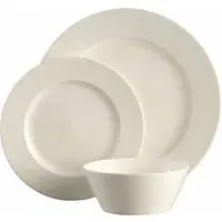 Ripple 12 Piece Dinnerware Set - Porcelain