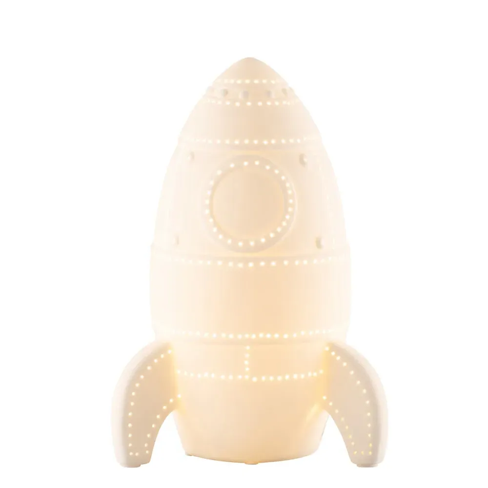 Rocket Luminaire Table Lamp - White, Ceramic