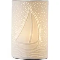 Sail Away Luminaire Table Lamp - White, Ceramic
