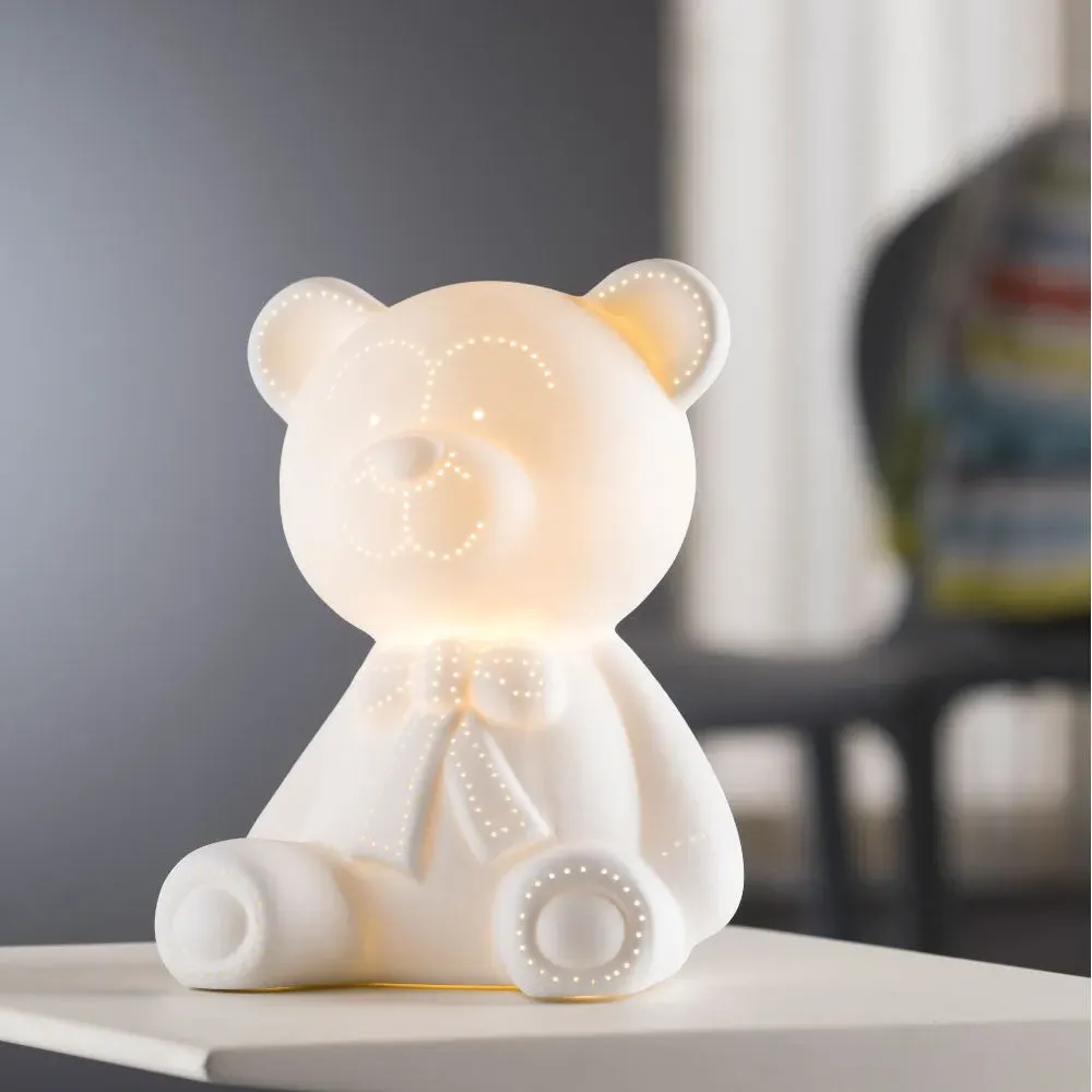 Teddy Bear Luminaire - Porcelain