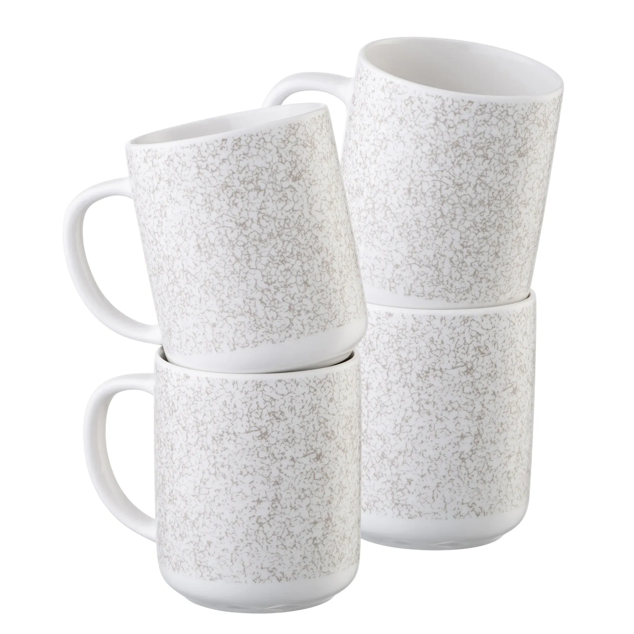Terra Mugs Set of 4 - Grey, Fine China image