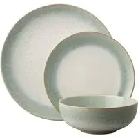 Tivoli 12 Piece Dinnerware Set - Blue Grey, Stoneware