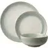 Tivoli 12 Piece Dinnerware Set - Blue Grey, Stoneware