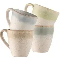 Tivoli 4 Piece Mug Set - Blue Grey, Stoneware
