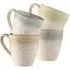 Tivoli 4 Piece Mug Set - Blue Grey, Stoneware