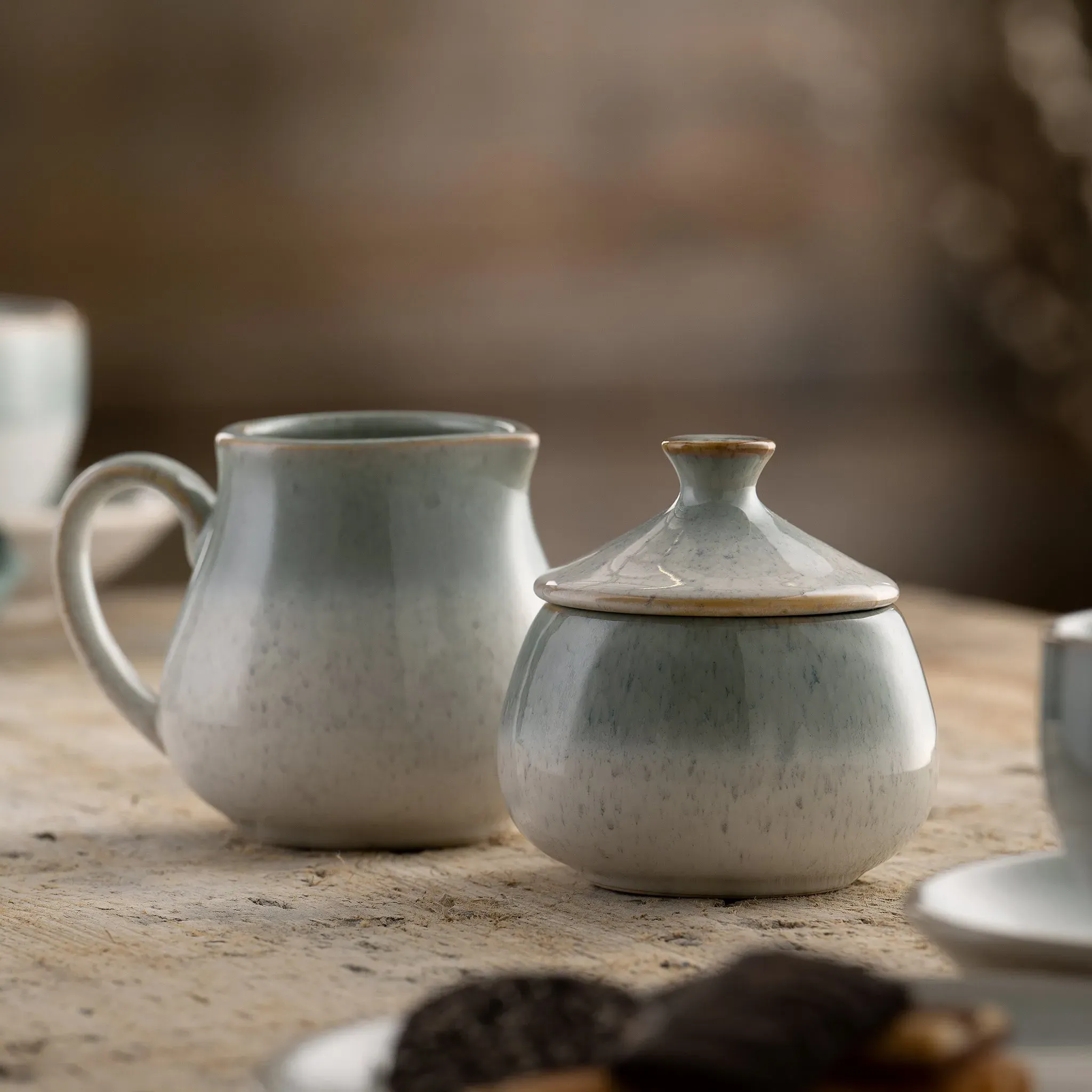 Tivoli Cream & Sugar Set - Blue Grey