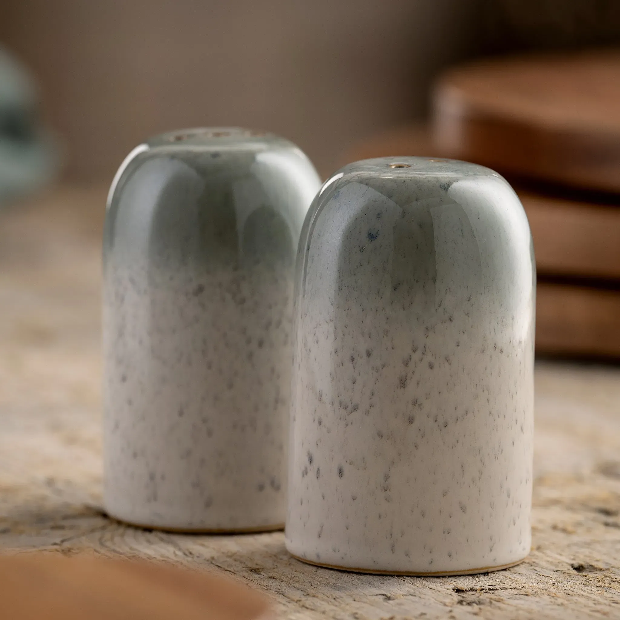Tivoli Salt & Pepper Set - Blue Grey, Stoneware