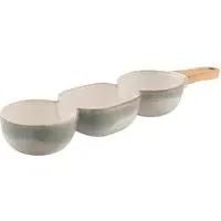 Tivoli Snack Server - Blue Grey, Stoneware