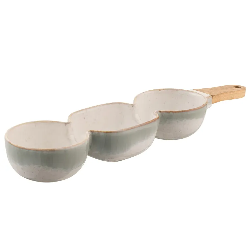 Tivoli Snack Server - Blue Grey, Stoneware image