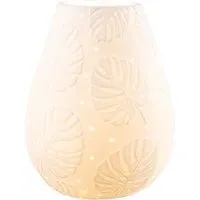 Tropical Luminaire Table Lamp - White, Ceramic