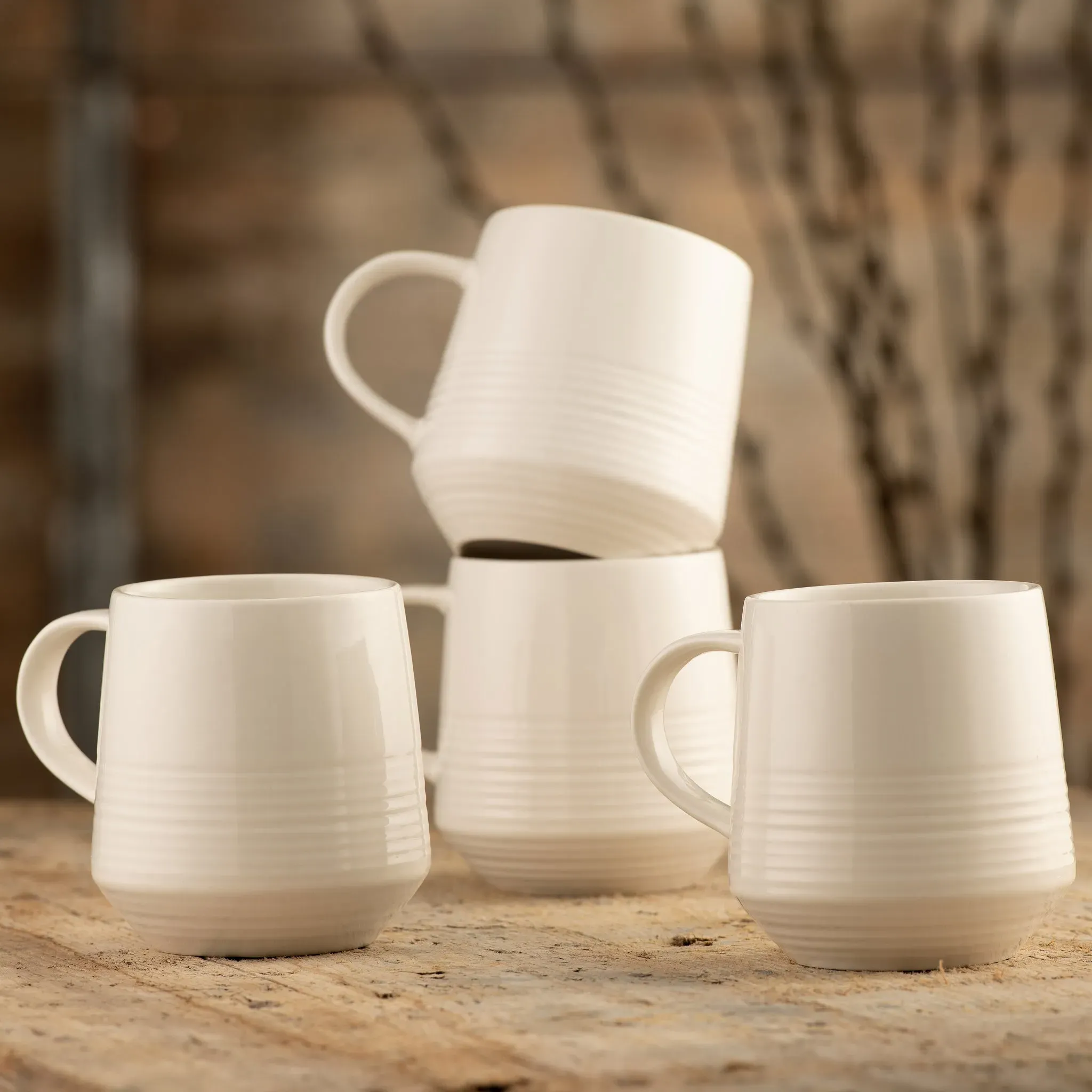 Zephyr Mug Set of 4 - Fine China