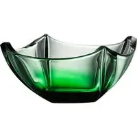 Dune 10" Bowl - Emerald, Crystal