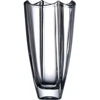 Dune 10" Square Vase - Crystal
