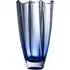 Dune 10" Square Vase - Sapphire, Crystal