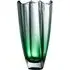 Dune 12 Inch Square Vase - Emerald, Crystal