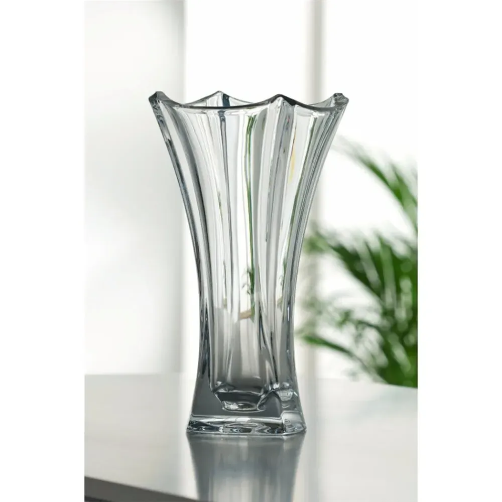 Dune 14" Waisted Vase - Crystal
