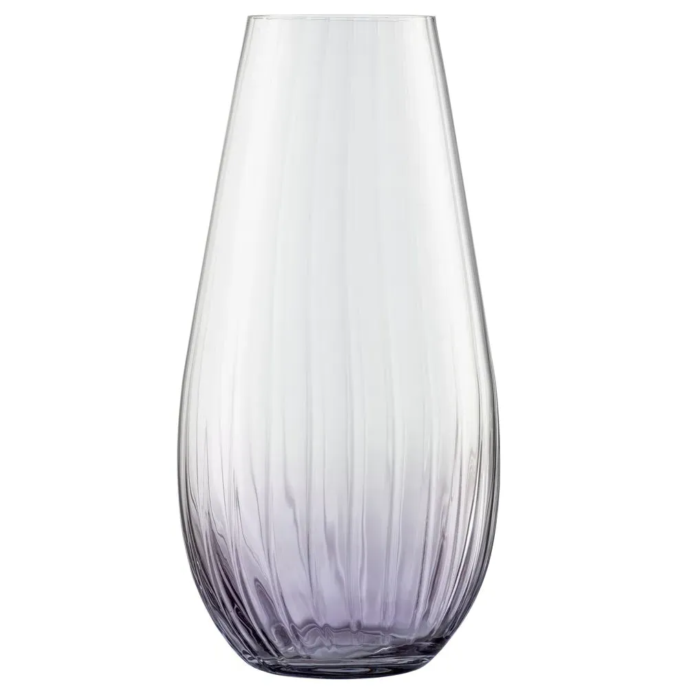 Erne 12" Vase - Amethyst, Crystal