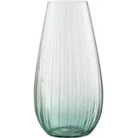 Erne 12" Vase - Aqua, Crystal