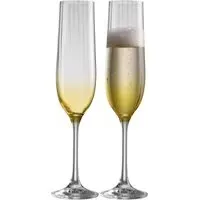 Erne Flute Set of 2 - Amber, Crystal