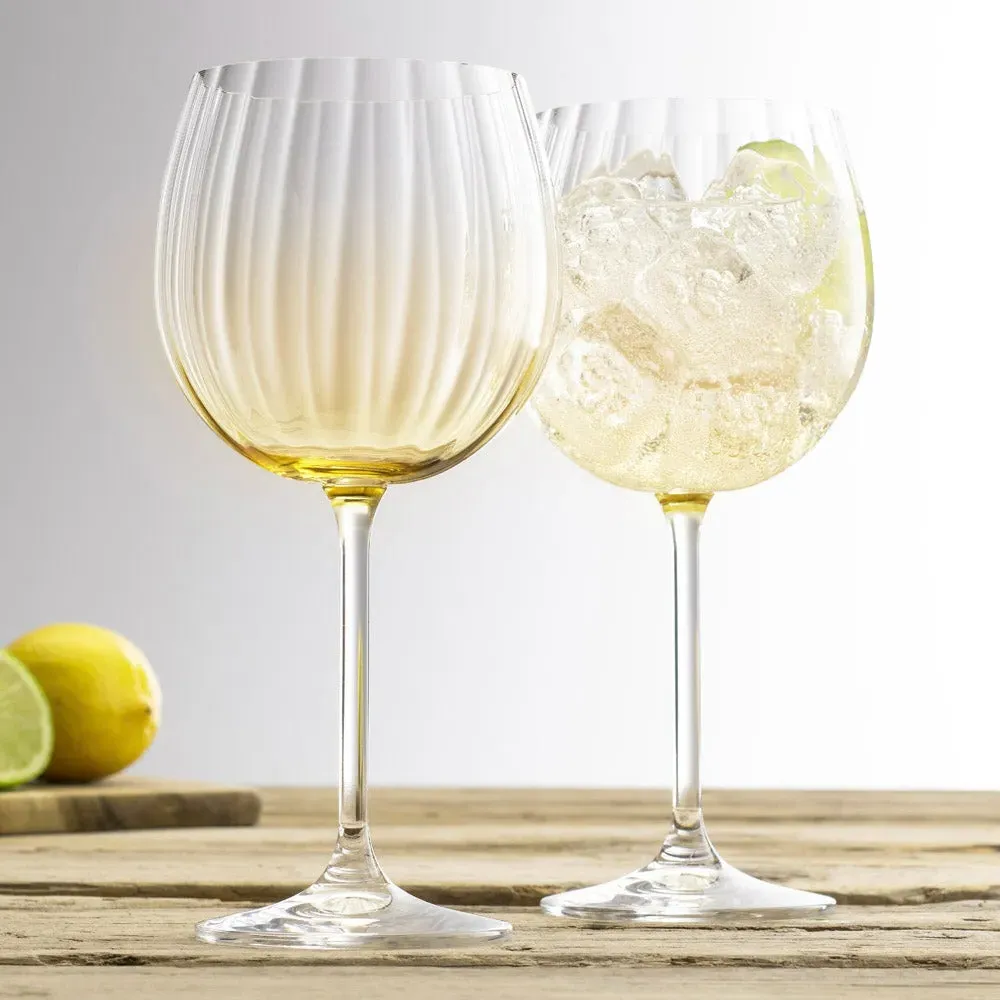 Erne Gin & Tonic Glass Pair - Amber