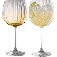 Erne Gin & Tonic Glass Pair - Amber