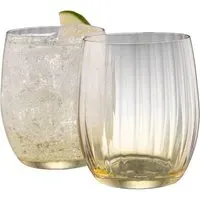 Erne Tumbler Set of 2 - Amber, Crystal