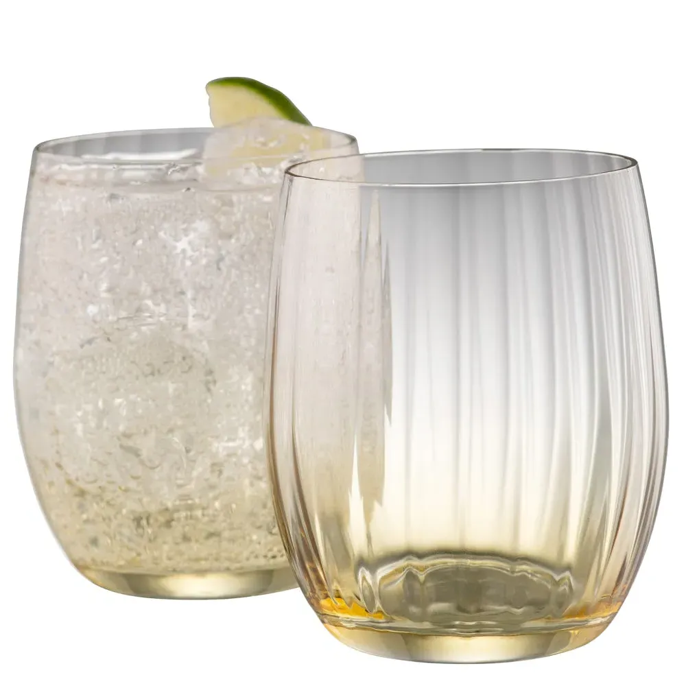Erne Tumbler Set of 2 - Amber, Crystal