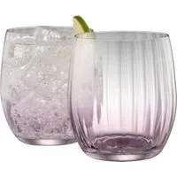 Erne Tumbler Set of 2 - Amethyst, Crystal