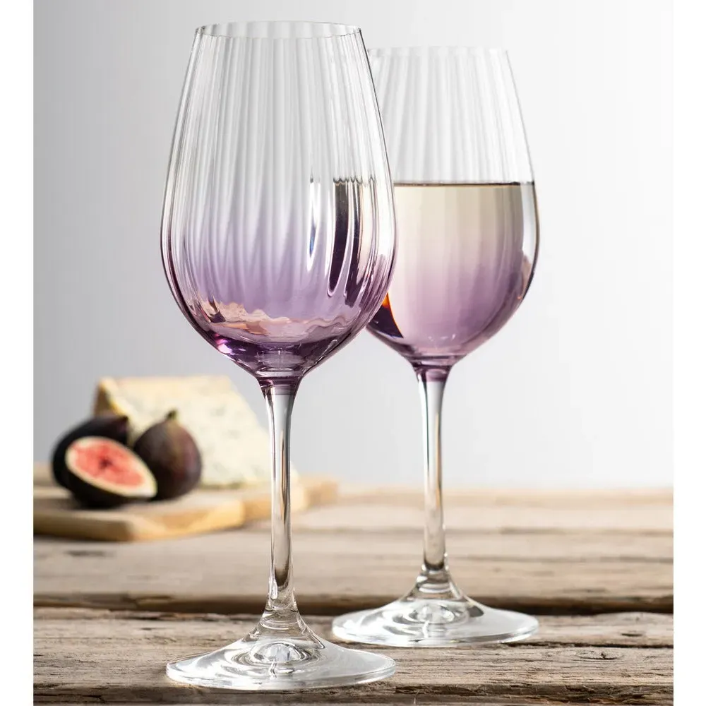 Erne Wine Set of 2 - Amethyst, Crystal
