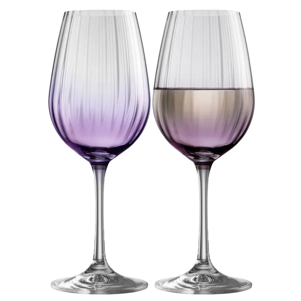 Erne Wine Set of 2 - Amethyst, Crystal