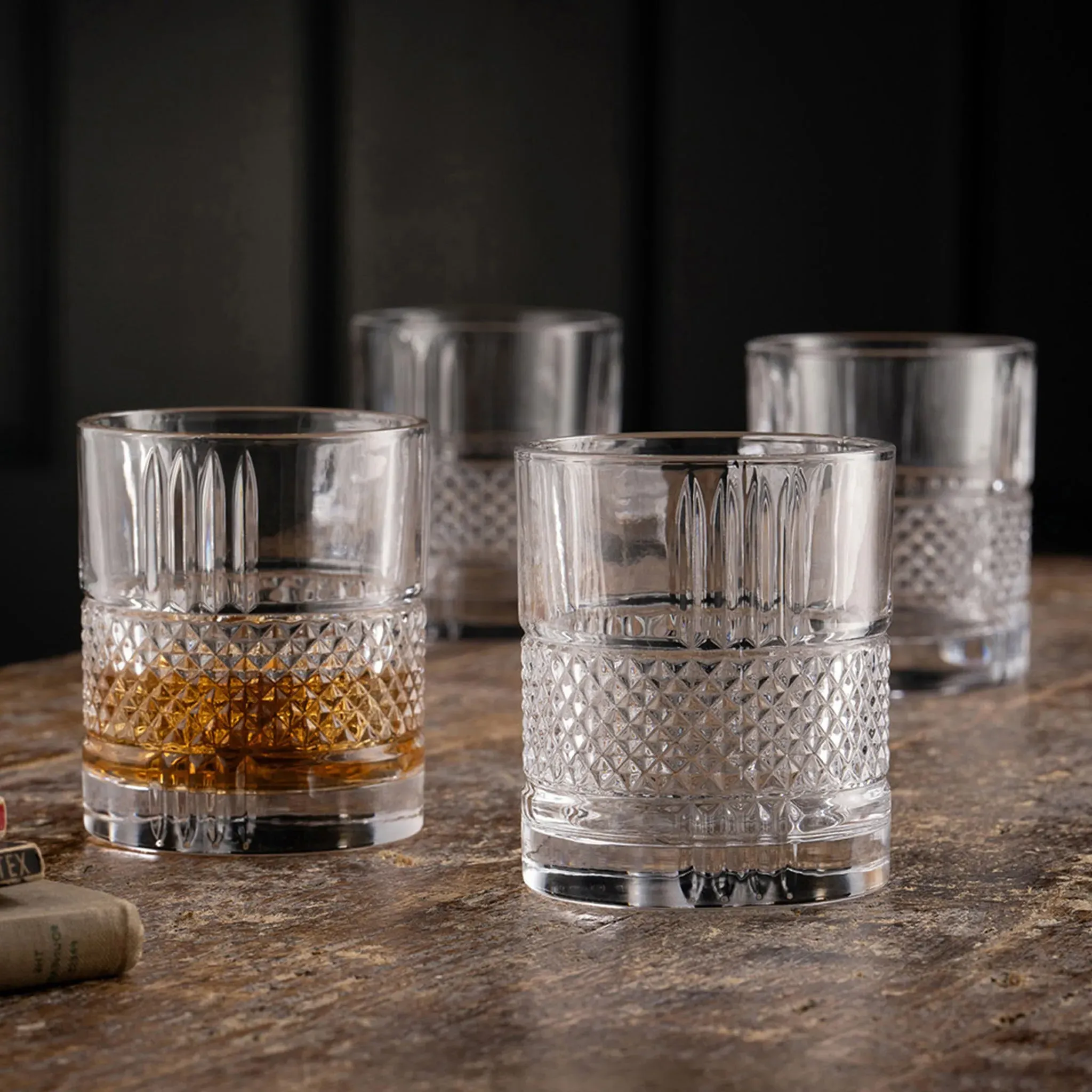 Eyre DOF Whiskey Glass Set of 4 - Cut Crystal