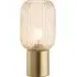 Fluted Glass Table Lamp - Amber, Brass