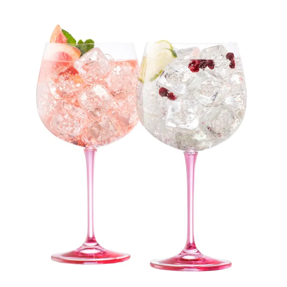 Galway Living Balloon Gin Glass Set of 2 - Pink product