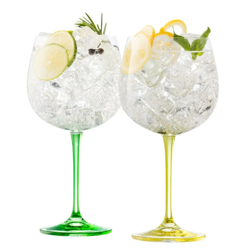 Galway Living Gin and Tonic Balloon Glasses - Lemon and Lime, Set of 2 product