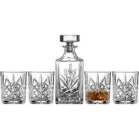 Inisheer Decanter Set with 4 Glasses - Crystal