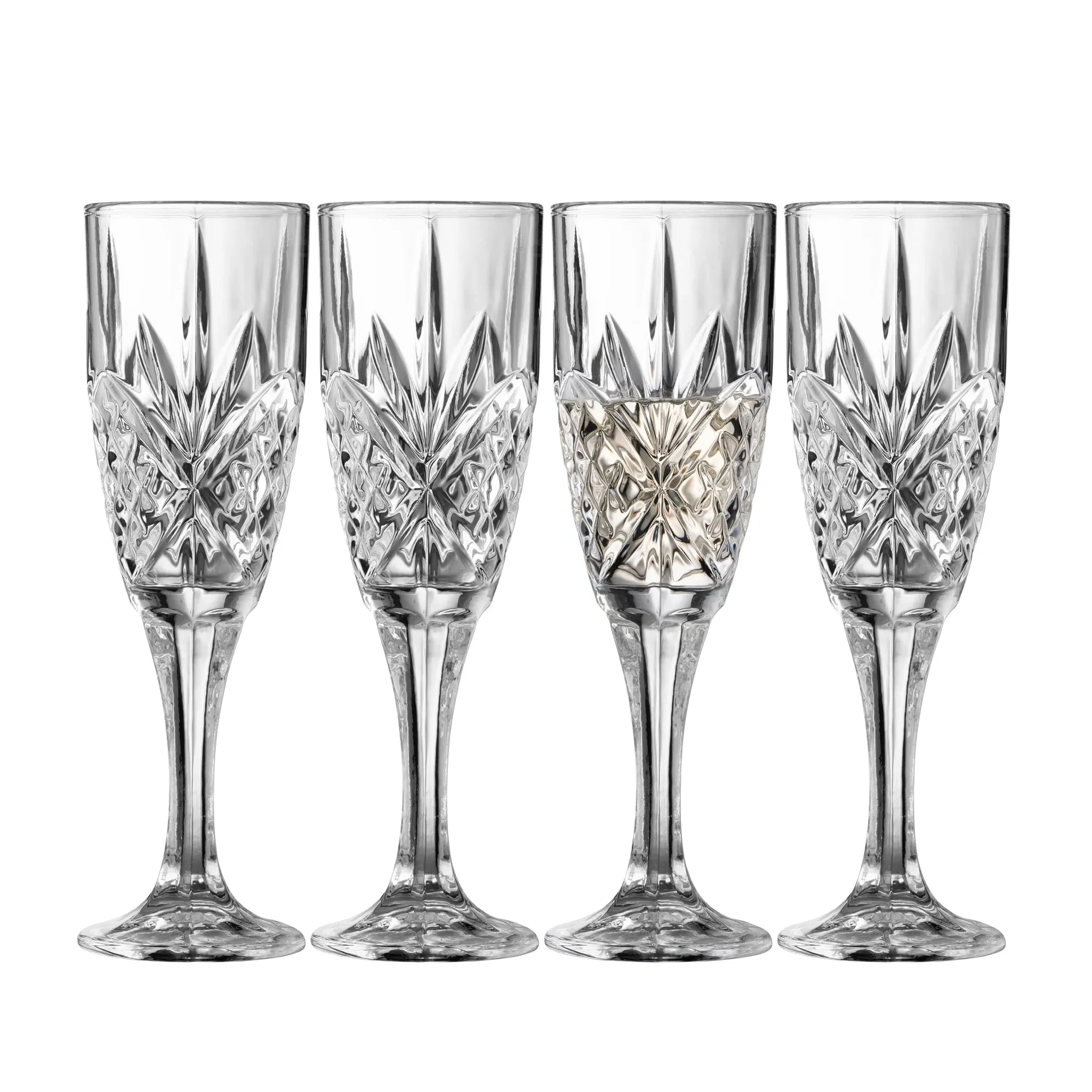 Inisheer Flute Glasses Set of 4 - Crystal product
