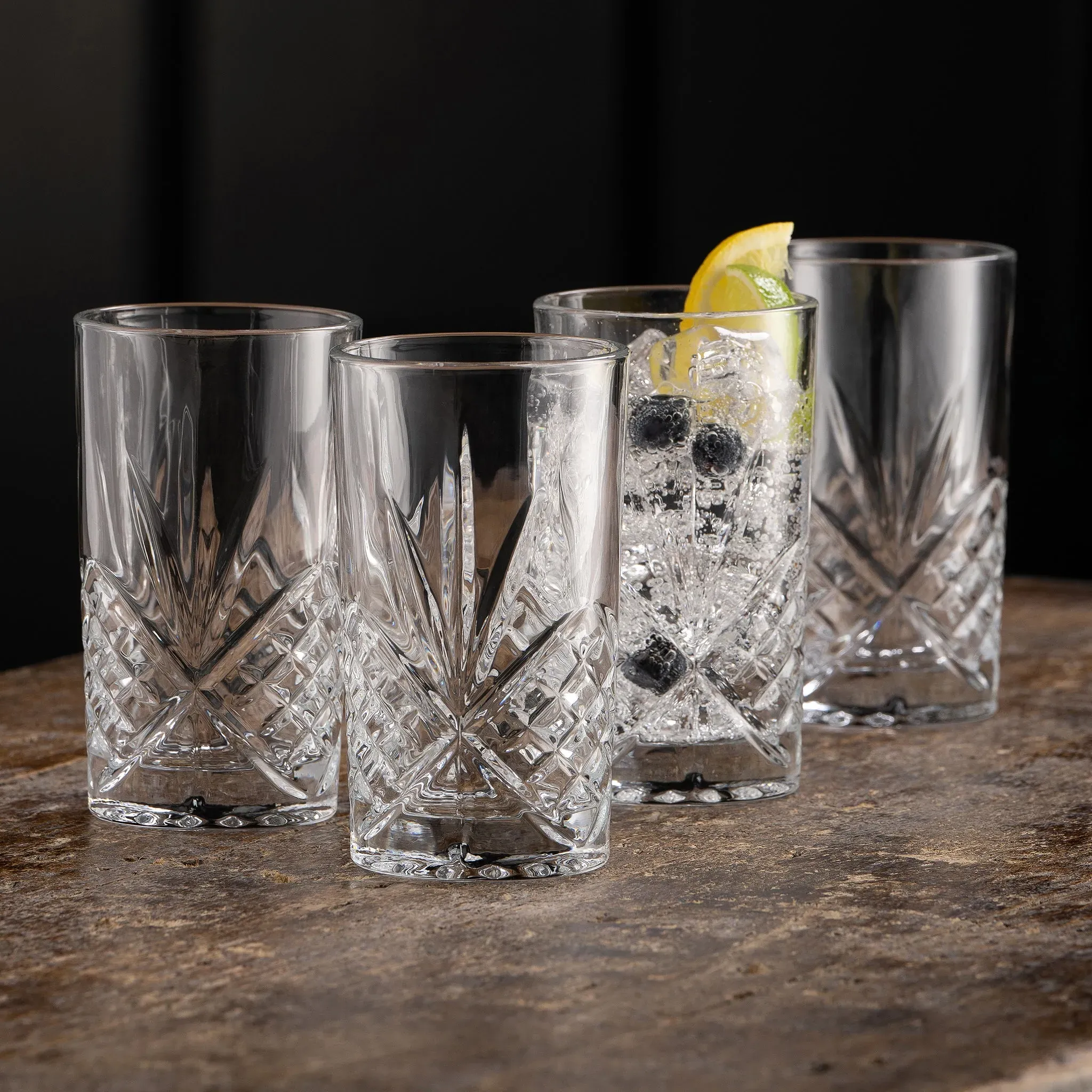 Inisheer Hi-Ball Glass Set of 4 - Crystal