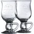 Irish Blessing Latte Glass Pair - Clear
