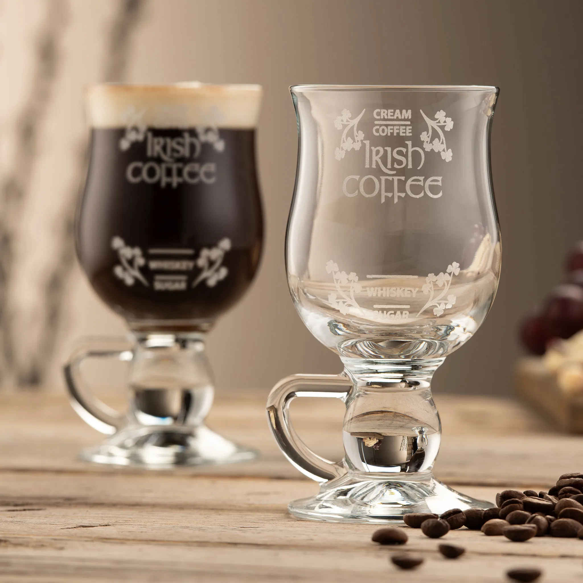 Irish Coffee Glass Pair - Clear alternate view