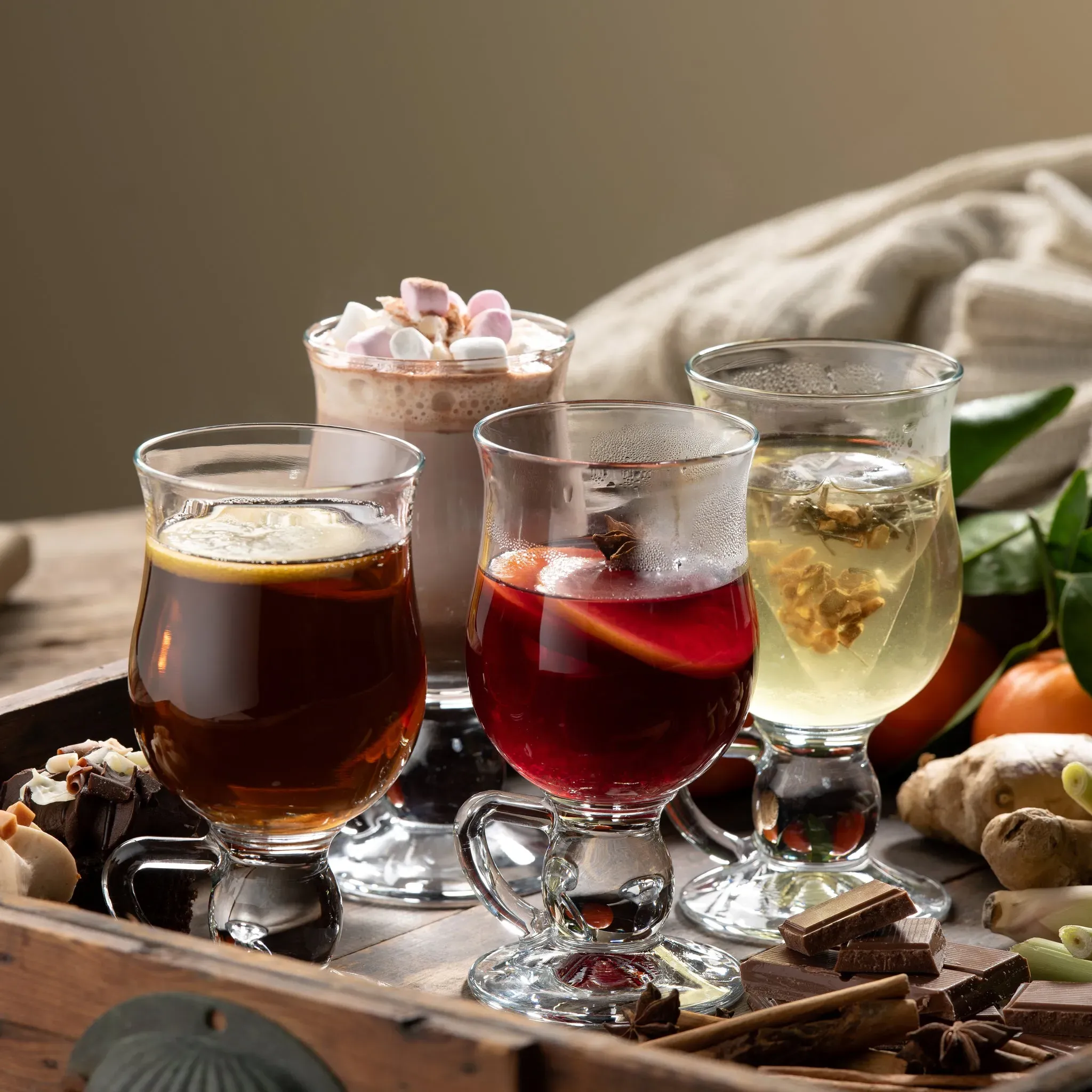 Latte Mugs Pair - Crystal