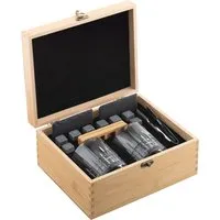 Liffey Whiskey Set with Cooling Stones - Wood